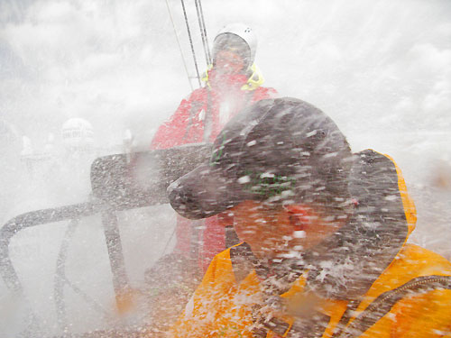 Rough weather for Green Dragon, on leg 5 of the Volvo Ocean Race, from Qingdao to Rio de Janeiro. Photo copyright Guo Chuan / Green Dragon Racing / Volvo Ocean Race.