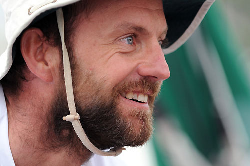 Green Dragon skipper Ian Walker (GBR), after finishing fourth in Rio de Janeiro on leg 5 of the Volvo Ocean Race, crossing the line at 18:59:40 GMT 28/03/09. Photo copyright Dave Kneale / Volvo Ocean Race.