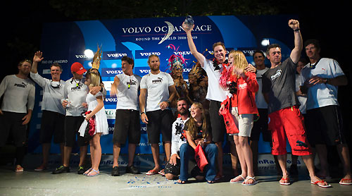 PUMA Ocean Racing arrive in Rio de Janeiro for the finish of Leg 5 of the Volvo Ocean Race 2008-09, to finish in third place. Photo copyright Sally Collison / PUMA Ocean Racing.