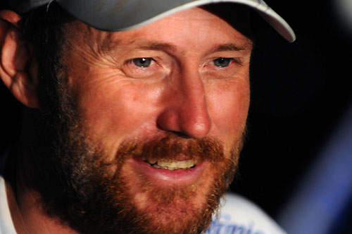 Navigator Tom Addis (AUS) from Telefonica Blue, skippered by Bouwe Bekking (NED) finished fifth into Rio de Janeiro on leg 5 of the Volvo Ocean Race, crossing the line at 03:55:00 GMT 29/03/09. Photo copyright Dave Kneale / Volvo Ocean Race.