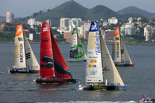 The start of Leg 6 of the Volvo Ocean Race, from Rio de Janeiro to Boston. Photo copyright Sally Collison / PUMA Ocean Racing / Volvo Ocean Race.
