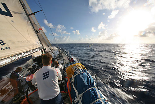 Onboard Ericsson 3, on leg 6 of the Volvo Ocean Race, from Rio de Janeiro to Boston. Photo copyright Gustav Morin / Ericsson 3 / Volvo Ocean Race.