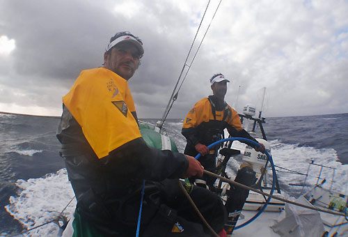 Keeping concentration, onboard Telefonica Black, on leg 6 of the Volvo Ocean Race, from Rio de Janeiro to Boston. Photo copyright Anton Paz / Telefonica Black / Volvo Ocean Race.