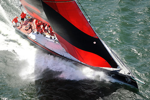 PUMA Ocean Racing in the Boston pro-am race at Fan Pier. Photo copyright Rick Tomlinson / Volvo Ocean Race.