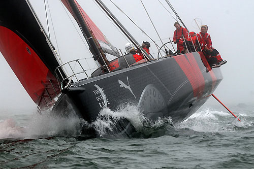 PUMA Ocean Racing, skippered by Ken Read (USA) at the start of leg 7 from Boston to Galway. Photo copyright Dave Kneale / Volvo Ocean Race.