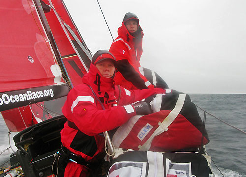 Foggy conditions and tight racing onboard PUMA Ocean Racing, on leg 7 from Boston to Galway. Photo copyright Rick Deppe / PUMA Ocean Racing / Volvo Ocean Race.