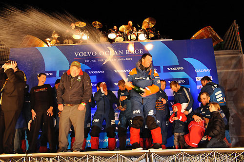 Ericsson 4, skippered by Torben Grael (BRA) finished first in leg 7 from Boston to Galway, crossing the line at 00:54: 22 GMT, May 24, 2009. Photo copyright Rick Tomlinson / Volvo Ocean Race.