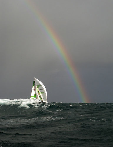 Green Dragon, as seen from Ericsson 4, on leg 8 of the Volvo Ocean Race, from Galway to Marstrand. Photo copyright Guy Salter / Ericsson 4 / Volvo Ocean Race.