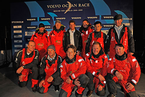 Green Dragon, skippered by Ian Walker (GBR) finish fifth on leg 9 from Marstrand to Sandhamn. Photo copyright Rick Tomlinson / Volvo Ocean Race.