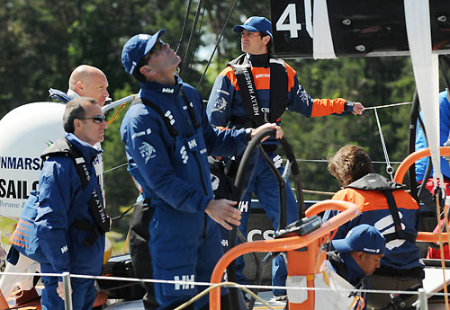 Prince Carl Philip of Sweden joins race winners Ericsson 4 for the City Sprint from Sandhamn, the finish line of leg 9, to the city of Stockholm. Photo copyright Dave Kneale / Volvo Ocean Race.