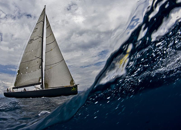 Carlo Puri Negri's Atalanta, the first day winner in ORC Division in St Tropez.