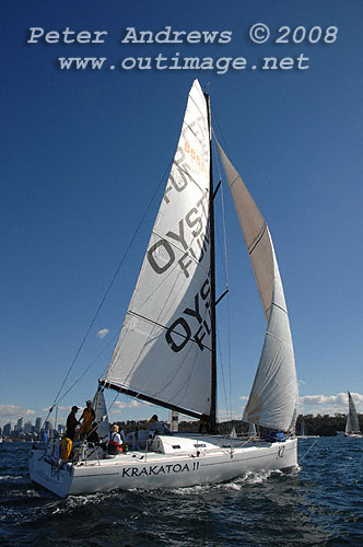 Rod Skellet's Pogo 40 Krakatoa II ahead of the start of the 2008 Sydney to Gold Coast Yacht Race.