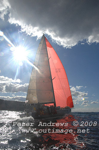 Bruce Taylor's IRC 40 Chutzpah on its way north after the start of the 2008 Sydney to Gold Coast Yacht Race.