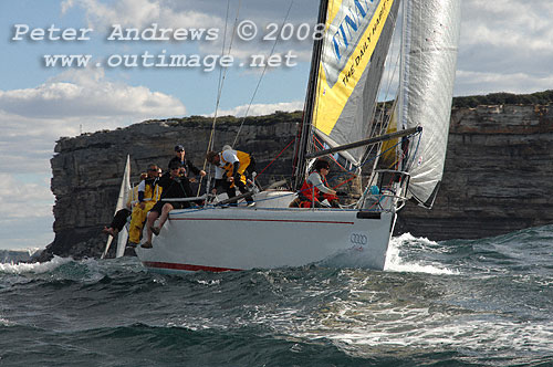 Ed Psaltis and Bob Thomas’ modified Farr 40 AFR Midnight Rambler. Photo copyright Peter Andrews.