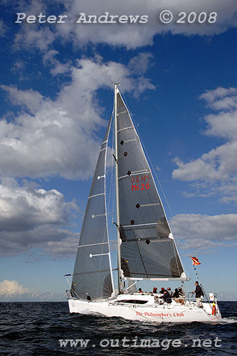 Peter Sorensen's Sydney 36CR The Philosophers Club, out to sea after the start of the Sydney to Gold Coast Yacht Race earlier this year. Photo copyright Peter Andrews.