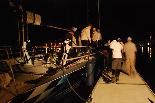 Peter Harburg's Reichel Pugh 66 Black Jack at the Keppel Bay Marina at the end of the Brisbane to Keppel Tropical Yacht Race. Photo Copyright, Suellen Hurling.