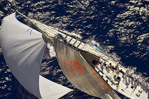 Neville Crichton's Alfa Romeo, finished first in Race 1 in the Racing Division of the Maxi Yacht Rolex Cup 2008. Photo copyright Rolex - Carlo Borlenghi.