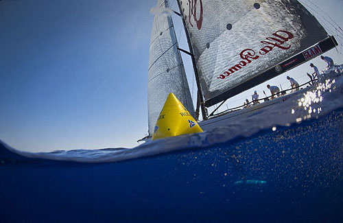 Neville Crichton's Alfa Romeo in the Maxi Yacht Rolex Cup 2008. Copyright Rolex and Kurt Arrigo.