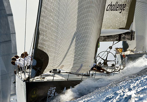 Carlo Puri Negri's Argo On Atalanta II during the Maxi Yacht RolexCup 2008. Copyright Rolex and Kurt Arrigo.