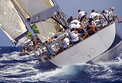 Riccardo De Michele's H2O in the Maxi Yacht Rolex Cup 2008. Copyright Rolex and Kurt Arrigo.