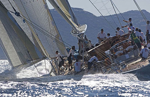 R.S.V. LTD's Ranger in the Maxi Yacht Rolex Cup 2007. Copyright Rolex and Kurt Arrigo.