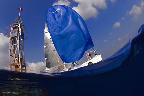 Tim Camilleri's Vikesha during the Coastal Race in the lead up to the Rolex Middle Sea Race 2008. Photo copyright ROLEX and Kurt Arrigo.