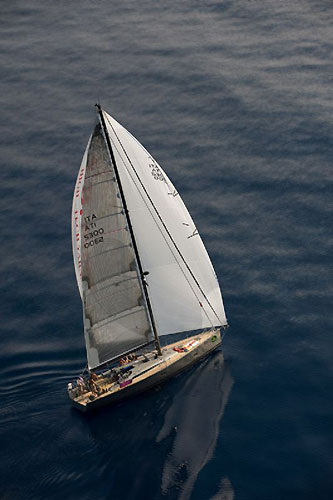 Alberto Brancaglion,s Arik - AB Fibre, during the Rolex Middle Sea Race 2008. Photo copyright ROLEX and Kurt Arrigo.