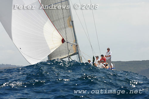 Claton, Gordon and Foye's Sydney 38, The SubZero Goat during day 2 of the Rolex Trophy One Design Series. Photo copyright Peter Andrews.