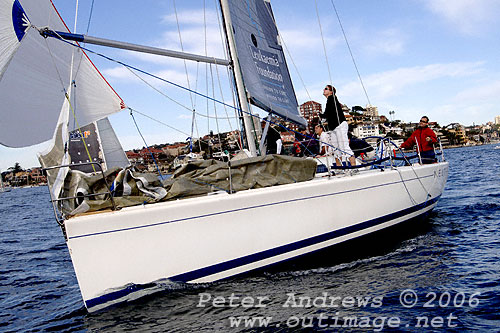 Richard Holstein's Sydney 38 Leukaemia Foundation seen here on Sydney Harbour in 2006 is racing in the 2008 Rolex Sydney Hobart Yacht Race. Photo copyright Peter Andrews.