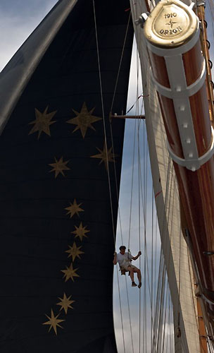 Onboard Orion during the Portofino Rolex Trophy. Photo copyright Rolex and Carlo Borlenghi.