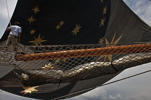 Onboard Orion during the Portofino Rolex Trophy. Photo copyright Rolex and Carlo Borlenghi.