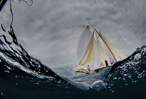 Luigi Donna's Varuna, during the Portofino Rolex Trophy 2009. Photo copyright Rolex / Carlo Borlenghi.