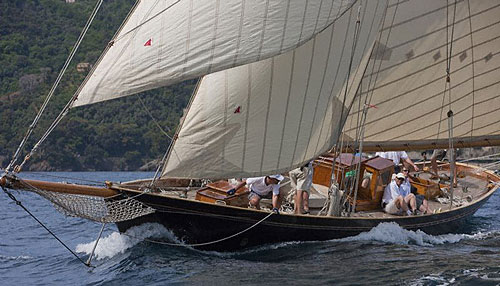 Luigi Donna's Varuna, during the Portofino Rolex Trophy 2009. Photo copyright Rolex / Carlo Borlenghi.