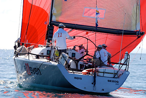 David Elliott’s Farr 40 Mod e11even after the start of the Club Marine Brisbane to Keppel Tropical Yacht Race 2009. Photo copyright Suellen Hurling.