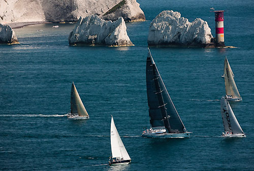 The Fastnet Race Fleet passing the Needles, during Rolex Fastnet Race 2009. Photo copyright Rolex - Carlo Borlenghi.