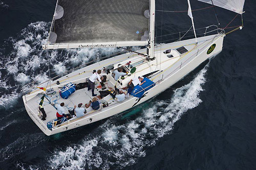 Richard Matthews' Humphreys 42 Oystercatcher XXVI, approaching Scilly Island during the Rolex Fastnet Race 2009. Photo copyright Rolex - Carlo Borlenghi.