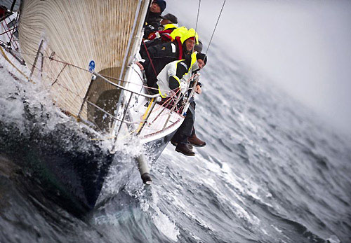 Andrew McIrvine's Corby 36 and IRC 1B class winner, Quokka, during the Rolex Fastnet Race 2009. Photo copyright Rolex - Kurt Arrigo.