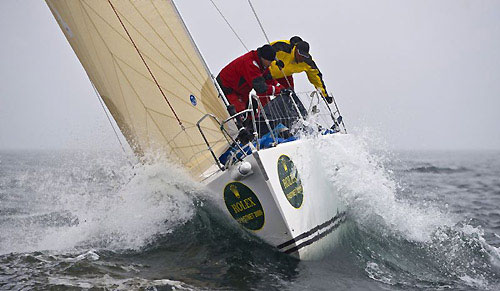 Luca Rubinelli's J 109 Aria, during the Rolex Fastnet Race 2009. Photo copyright Rolex - Kurt Arrigo.