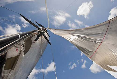 Onboard Karl Kwok's Farr 80 Beau Geste, during the lead-up of the Rolex Middle Sea Race 2009.