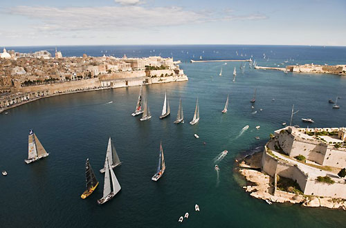 Start of the 30th Rolex Middle Sea Race at Grand Harbour, Rolex Middle Sea Race 2009. Photo copyright Rolex / Kurt Arrigo.