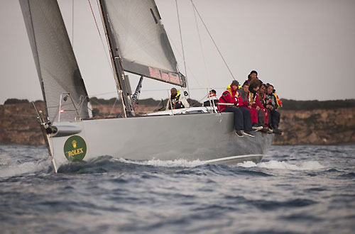 Paolo Bordogna's Latini 52R Shambala, during the Rolex Middle Sea Race 2009. Photo copyright Rolex / Kurt Arrigo. 