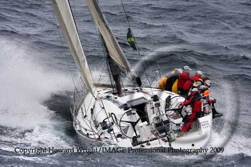 Paul Clitheroe’s Beneteau 45 Balance, outside Sydney Heads after the start of the Rolex Sydney Hobart Yacht Race 2009. Photo copyright Howard Wright, IMAGE Professional Photography.