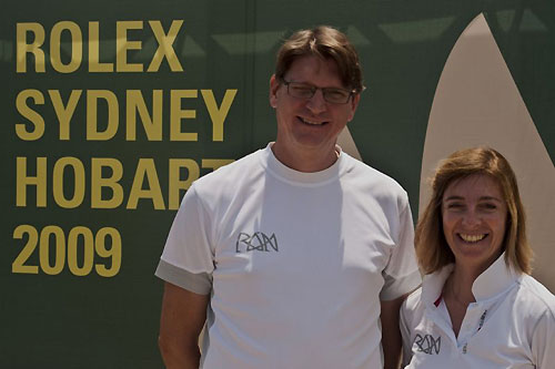 Niklas and Catherine Zennström at the Cruising Yacht Club of Australia ahead of the Rolex Sydney Hobart Yacht Race 2009. Photo copyright Rolex, Kurt Arrigo