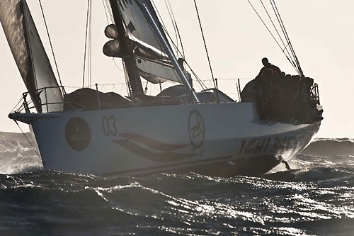 Matt Allen’s modified Jones-design Volvo 70 Ichi Ban, during the Rolex Sydney Hobart Yacht Race 2009. Photo copyright Rolex, Kurt Arrigo.