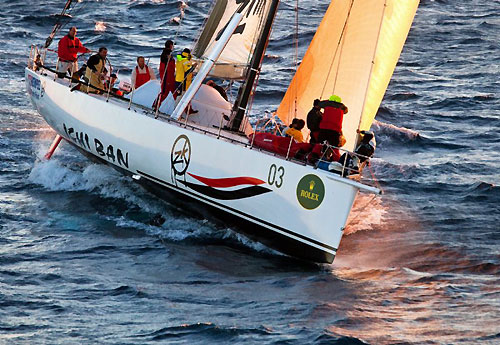 Matt Allen’s modified Jones-design Volvo 70 Ichi Ban, during the Rolex Sydney Hobart Yacht Race 2009. Photo copyright Rolex, Daniel Forster.