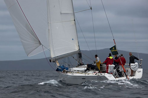 Mike Welsh’s Beneteau First 40 Wicked, sailing across Storm Bay during the Rolex Sydney Hobart Yacht Race 2009. Photo copyright Rolex, Kurt Arrigo.