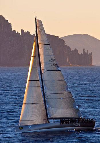 Niklas Zennström's Rán in Storm Bay Tasmania during the Rolex Sydney Hobart Yacht Race 2009. Photo copyright Rolex, Daniel Forster.