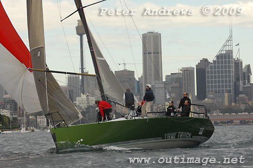 Anthony Paterson’s Tow Truck. Photo copyright Peter Andrews.