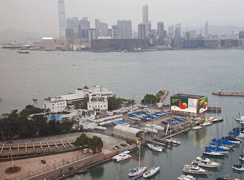 The Royal Hong Kong Yacht Club readies for the Rolex China Sea Race. Photo copyright Daniel Forster, Rolex.