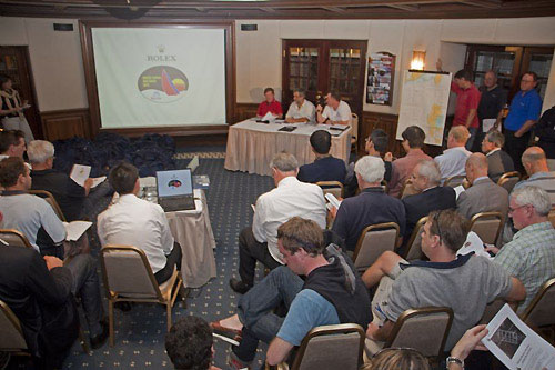 Rolex China Sea Race Skippers' Briefing at the Royal Hong Kong Yacht Club. Photo copyright Daniel Forster, Rolex.